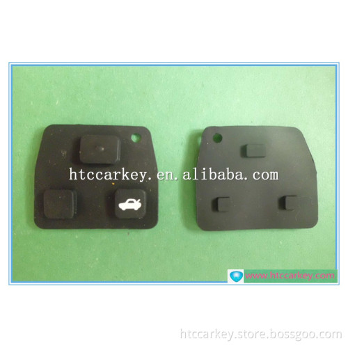 High quality for Lexus/Toyota 3 Button Remote Rubber Pad car key shell